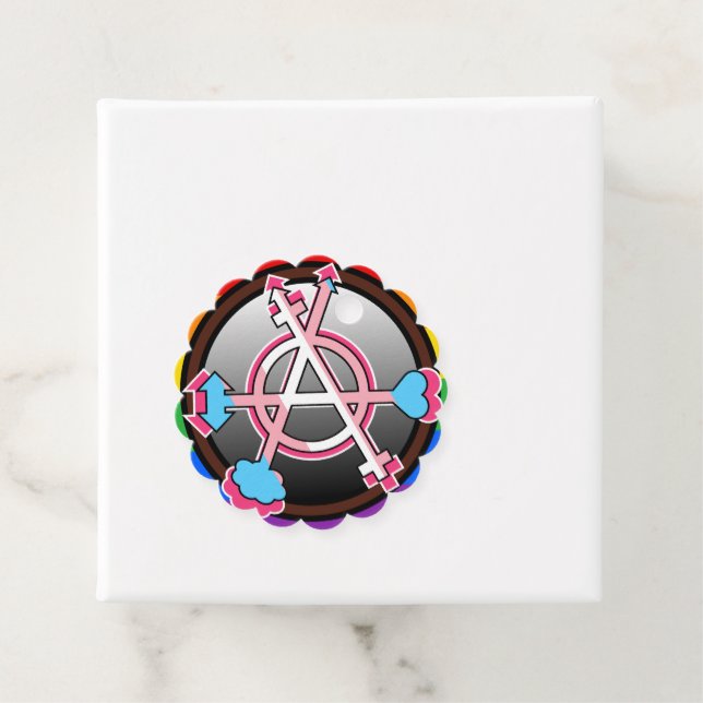 Köns Anarki Symbol, Emblem  Gåvor Etiketter (På plats)
