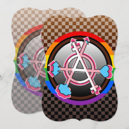 Köns Anarki Symbol, Emblem på mörkt schackbräde Inbjudningar