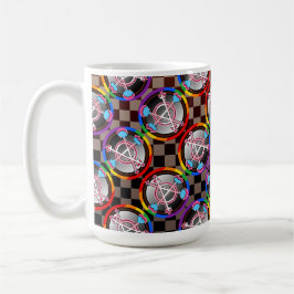 Köns Anarki Symbol, Emblem på mörkt schackbräde Kaffemugg