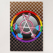 Köns Anarki Symbol, Emblem på mörkt schackbräde