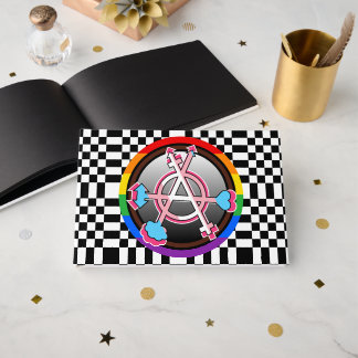 Köns Anarki Symbol, Emblem på schackbräde Gästböcker