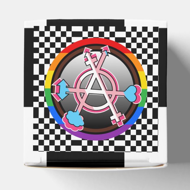 Köns Anarki Symbol, Emblem på schackbräde Presentaskar (Överdel)
