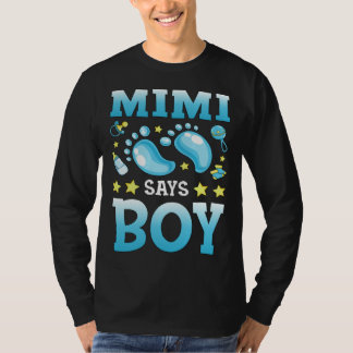 Köns Avslöjande Mimi Säger Pojkbarn Matchande Fami T Shirt