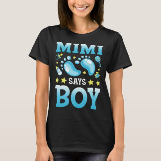 Köns Avslöjande Mimi Säger Pojkbarn Matchande Fami T Shirt
