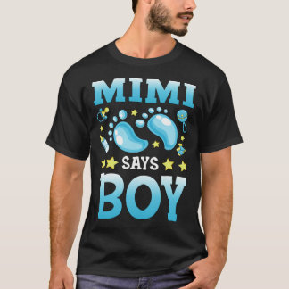 Köns Avslöjande Mimi Säger Pojkbarn Matchande Fami T Shirt