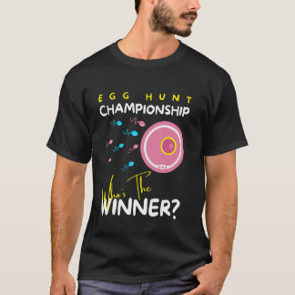 Köns Avslöjande Roligt Vem är Vinnaren Äggjakt Cha T Shirt