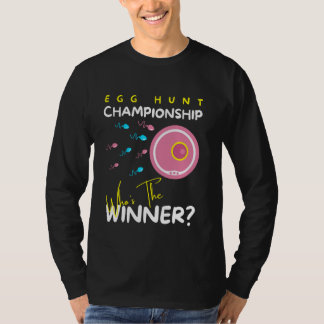 Köns Avslöjande Roligt Vem är Vinnaren Äggjakt Cha T Shirt