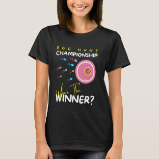 Köns Avslöjande Roligt Vem är Vinnaren Äggjakt Cha T Shirt