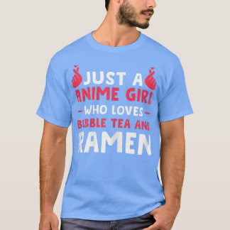 Köns Bara en tjej som bubblar te och nommanim T Shirt