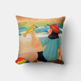 Köns- och fågelskyddskaraktär kudde