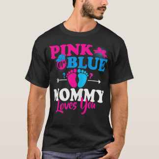 Köns Rosa eller blått Mamma-Kärlek som du Gender V T Shirt