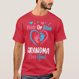 Köns Rosa eller Blue Grandma Kärlek You Baby Showe T Shirt