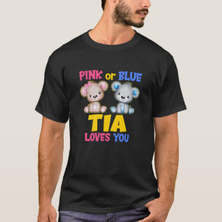 Köns Rosa eller Blue Tia Kärlek du babykläder T Shirt
