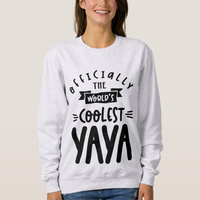 Köns världens kolest Yaya Grandma Gift T Shirt (Framsida)