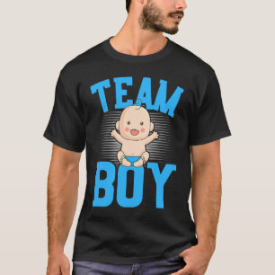 Könsannonsering Team Pojkbarn Babypartytillkännag T Shirt