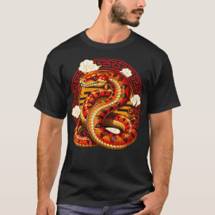Könsåret för ormen 2025 Zodiac Lycklig kinesisk T Shirt
