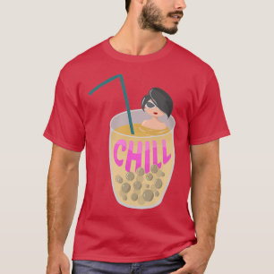 Könsbad i Mjölk Tea-klistermärke T Shirt