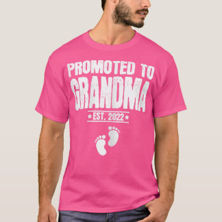 Könsbefordrade till Grandma Est 2022 Gravid Anno T Shirt