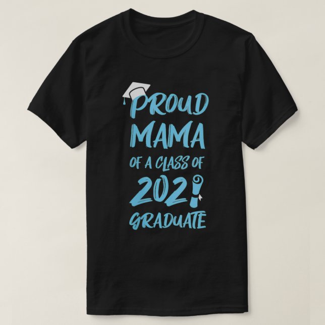 Könsbenägna Mammor av klass 2021 Mamma T Shirt (Design framsida)