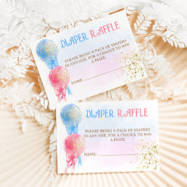 Könsbestämmande Baby Shower Blöja Lotteri Tilläggskort