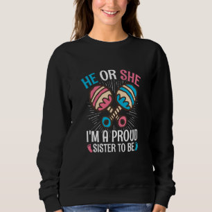 Könsbestämmande Citat för Barn Syskon för en Könsb T Shirt