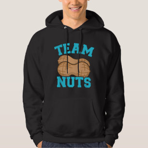 Könsbestämmande team nötter pojke matchande familj hoodie