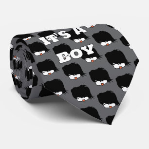Könsbestämning för babypojke Ultra söt Anime-pojke Slips