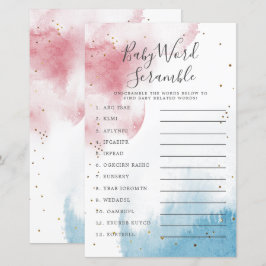 Könsbestämning Vattenfärg Baby Ordkluver Lek