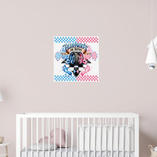 Könsbestämningsfest Rosa Blå Poster