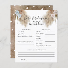 Könsbestämningsspel för bebisar med Pampasgräs-tem