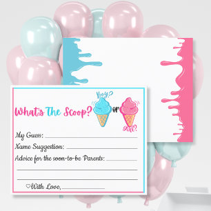 Könsbestämningsspel "What's the Scoop" - Förutsäge