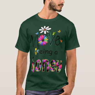 Könsblomman kärlek, som är honung vid kärlek art g t shirt