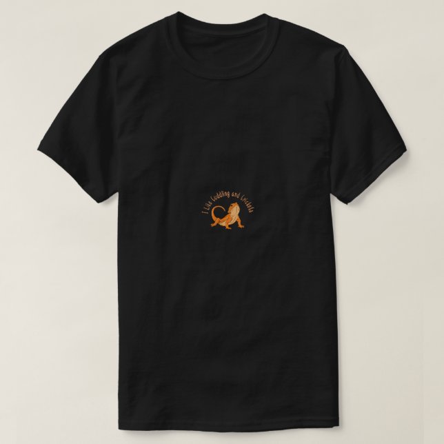 Könsbojor (Dragon Reptile Lizard Pet Beardie V) T Shirt (Design framsida)