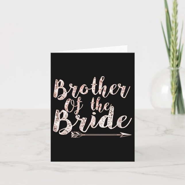 Könsbroder till Bride Groom Bröllop Bachelor Kort (Framsida)