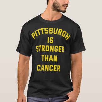 Könscancer Vintage Pittsburgh är starkare än cance T Shirt