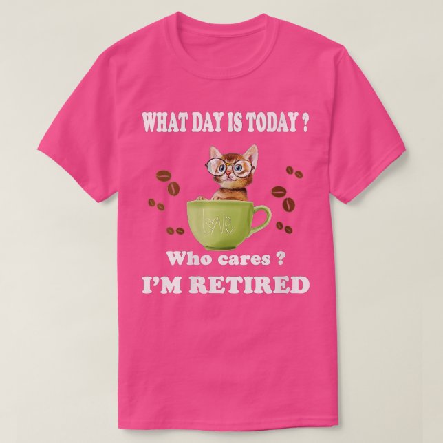 Könsdagen är i dag vem som bär min pensionerade ka t shirt (Design framsida)