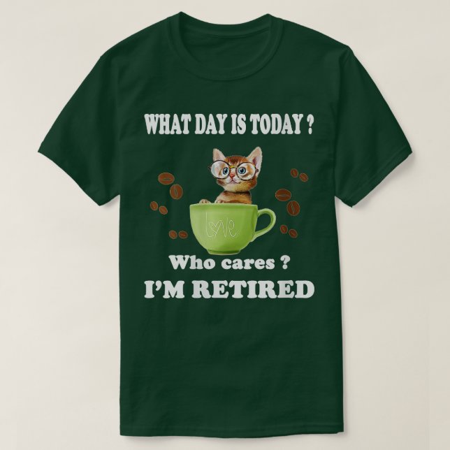 Könsdagen är i dag vem som bär min pensionerade ka t shirt (Design framsida)