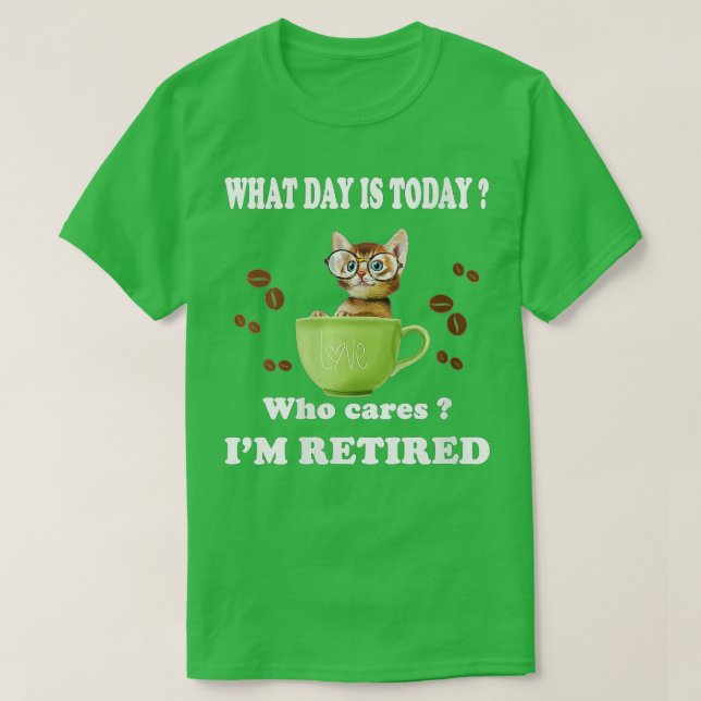 Könsdagen är i dag vem som bär min pensionerade ka t shirt (Design framsida)