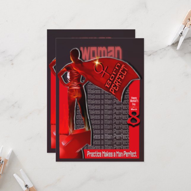 Könsdagen den 8 mars i Lycklig: Perfekten vid Kuba Inbjudningar (Fram/Back In Situ)