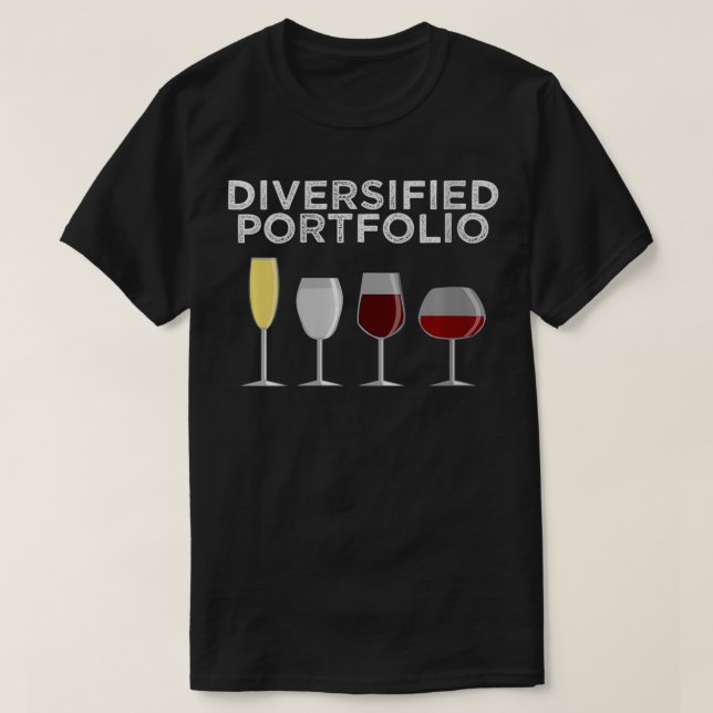 Könsdiversifierad portfölj Funny Vin Liquor Alc T Shirt (Design framsida)