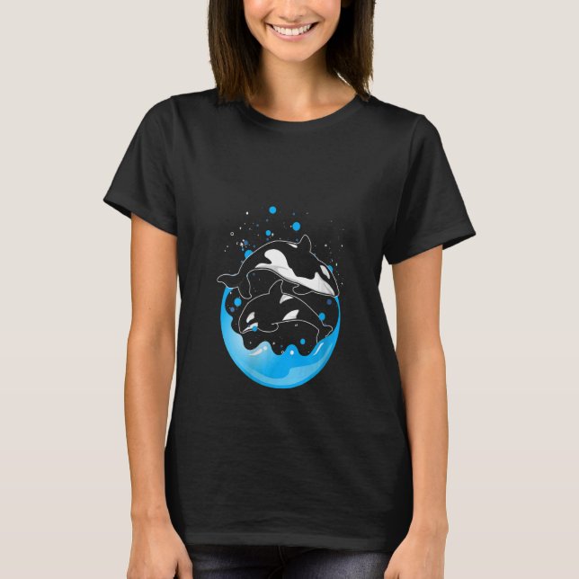 Könsdjur Orca Ocean Animal Orca Killer Whale T Shirt (Framsida)