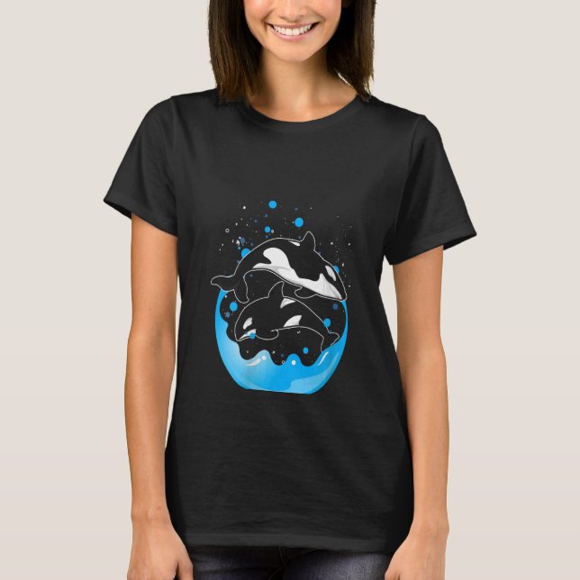 Könsdjur Orca Ocean Animal Orca Killer Whale T Shirt (Framsida)