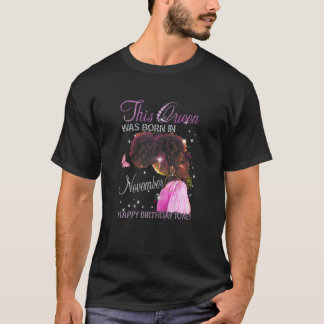 Könsdrottningen föddes i november Grattis på födel T Shirt