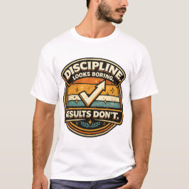 Konsekvens Motivation Badge Konst T Shirt