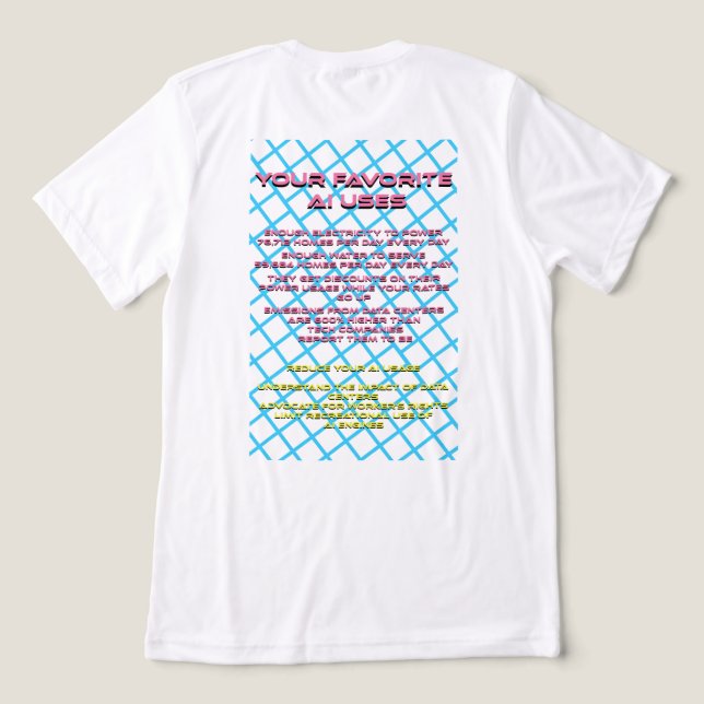 Konsekvenser av aviär influensa t shirt (Design Baksida)