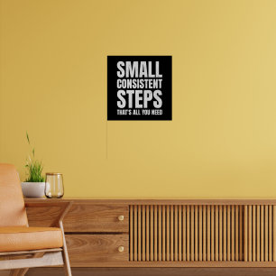 Konsekvensmotivation för små konsekventa steg poster