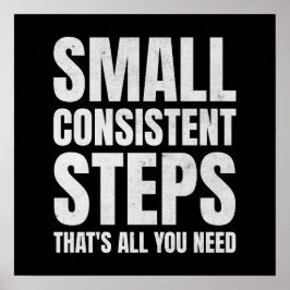 Konsekvensmotivation för små konsekventa steg poster