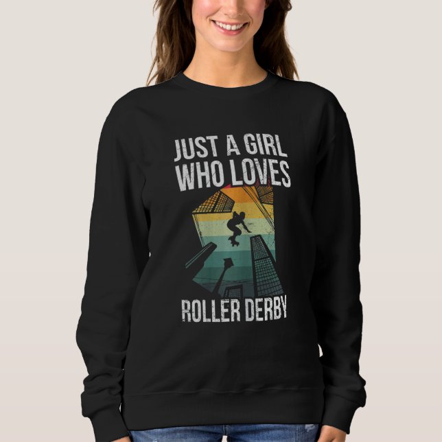 Könsen är bara en flicka som Kärlek roller Derby f T Shirt (Framsida)