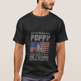 Könsen jag är vallmo och veteran Inget Skrämmer mi T Shirt
