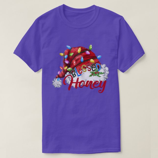 Könser Bläst Santa Hat Julafton Light T Shirt (Design framsida)